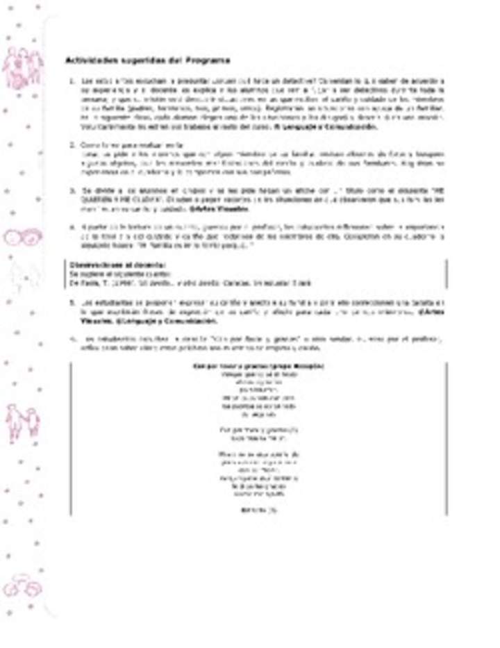 Actividades sugeridas Unidad 1 Actividades sugeridas Unidad 1