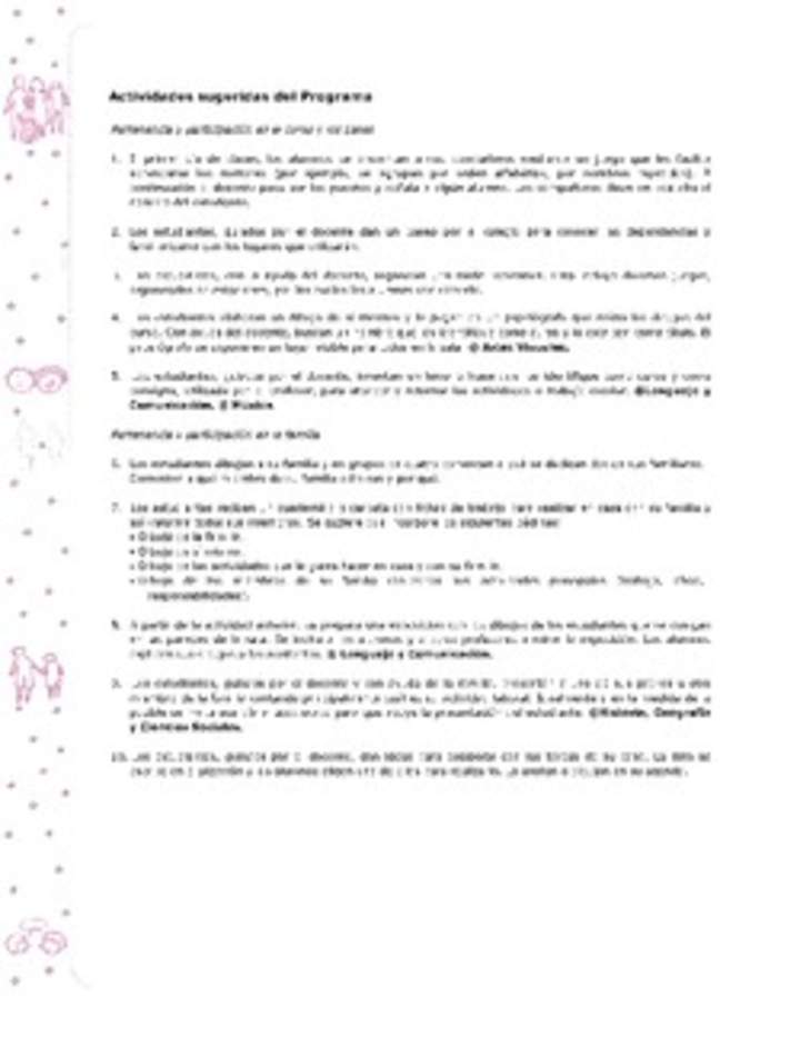 Actividades sugeridas Unidad 1 Actividades sugeridas Unidad 1