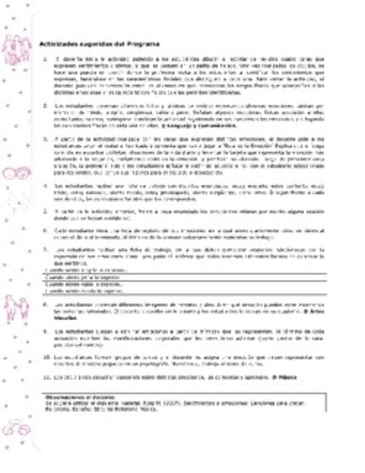 Actividades sugeridas Unidad 2 Actividades sugeridas Unidad 2