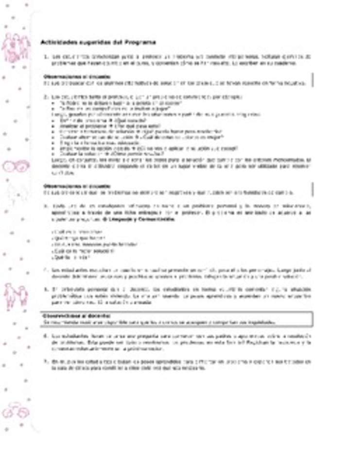 Actividades sugeridas Unidad 2 Actividades sugeridas Unidad 2