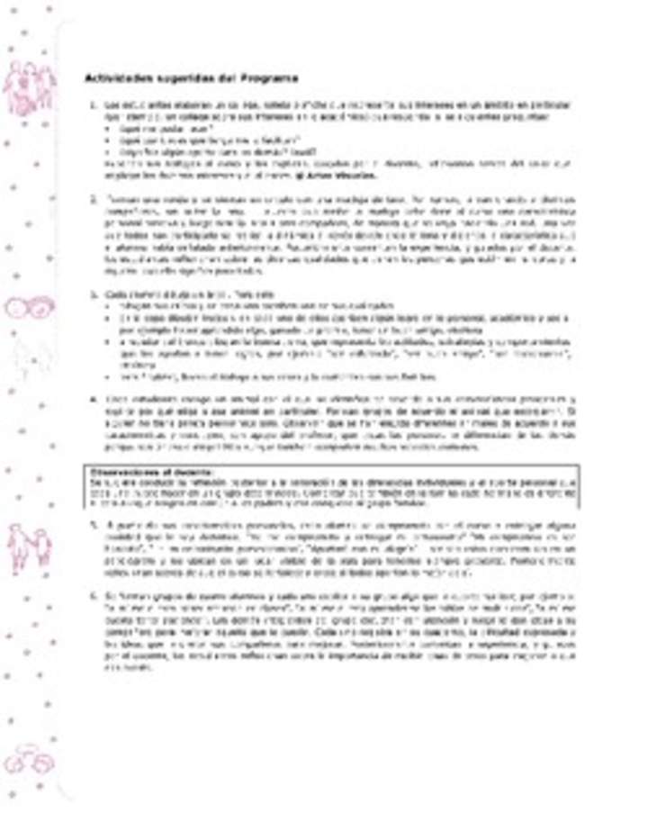 Actividades sugeridas Unidad 1 Actividades sugeridas Unidad 1