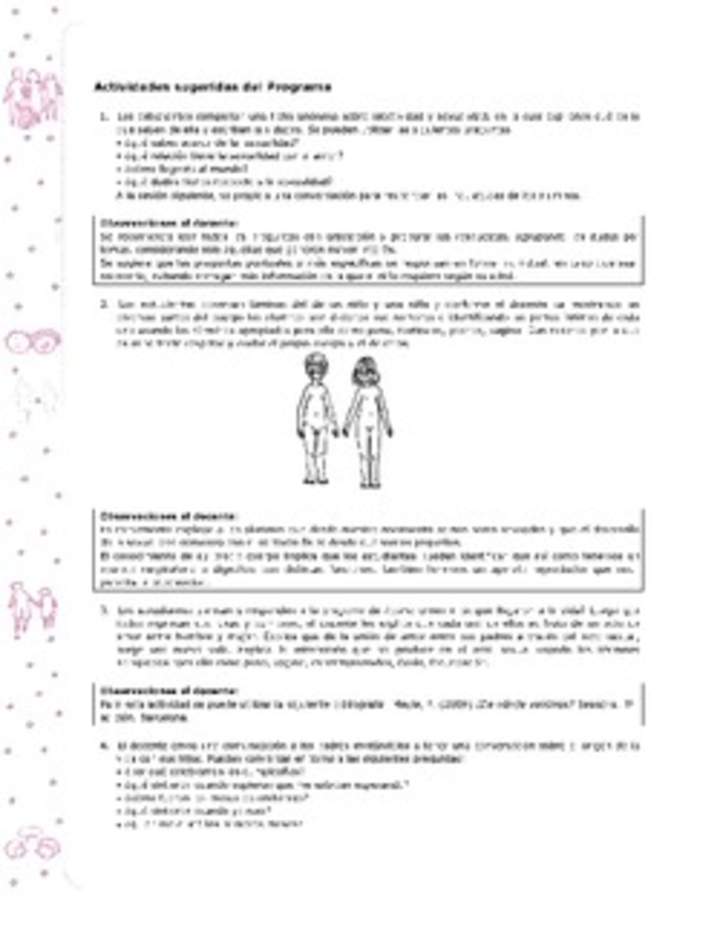 Actividades sugeridas Unidad 1 Actividades sugeridas Unidad 1