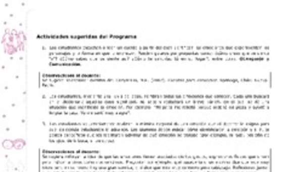 Actividades sugeridas Unidad 2 Actividades sugeridas Unidad 2