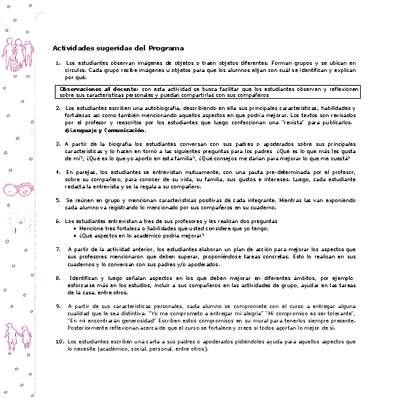 Actividades sugeridas Unidad 1 Actividades sugeridas Unidad 1