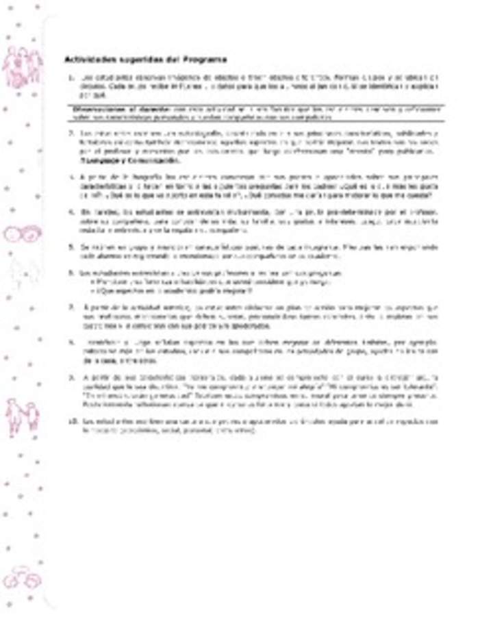 Actividades sugeridas Unidad 1 Actividades sugeridas Unidad 1