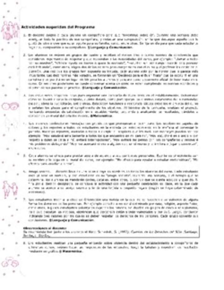 Actividades sugeridas Unidad 1 Actividades sugeridas Unidad 1