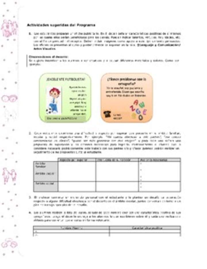 Actividades sugeridas Unidad 1 Actividades sugeridas Unidad 1