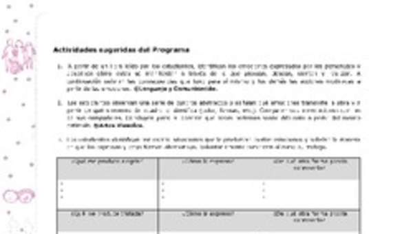 Actividades sugeridas Unidad 2 Actividades sugeridas Unidad 2