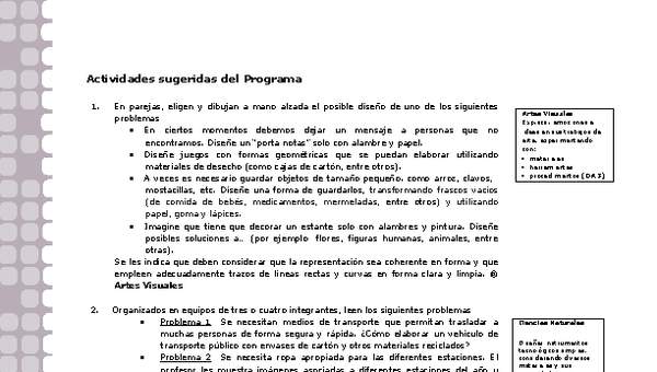 Actividades sugeridas Unidad 2 Actividades sugeridas Unidad 2