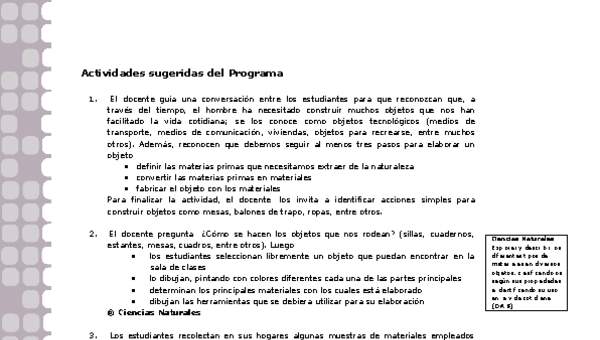 Actividades sugeridas Unidad 2 Actividades sugeridas Unidad 2