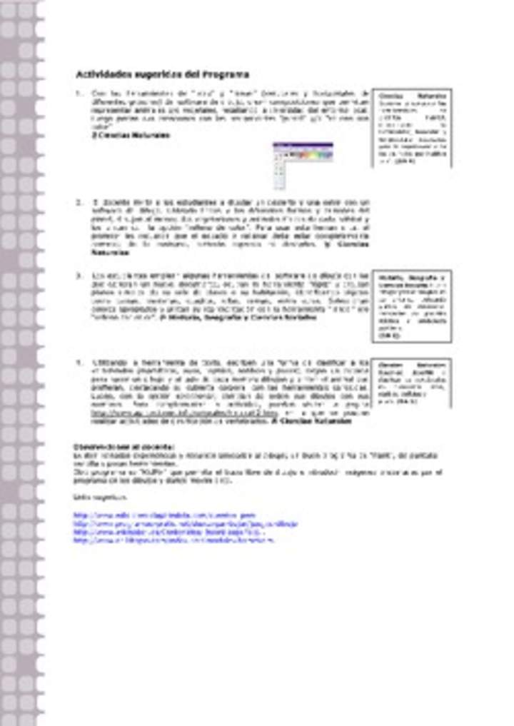 Actividades sugeridas Unidad 1 Actividades sugeridas Unidad 1