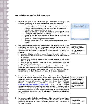 Actividades sugeridas Unidad 1 Actividades sugeridas Unidad 1