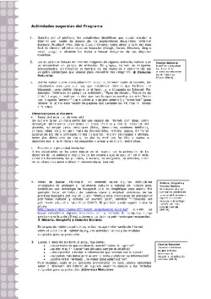 Actividades sugeridas Unidad 1 Actividades sugeridas Unidad 1