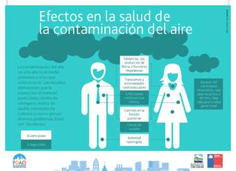 Infografía efectos en la salud contaminación del aire Infografía efectos en la salud contaminación del aire