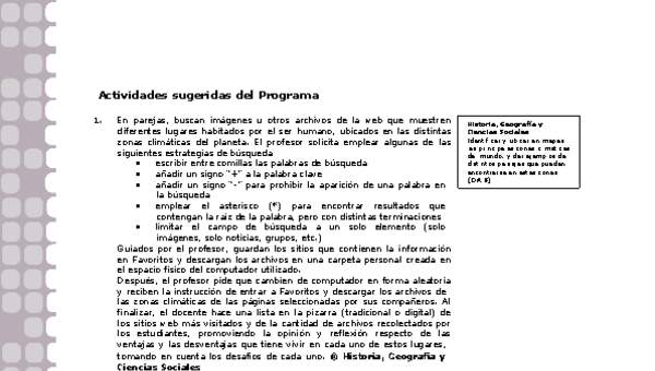 Actividades sugeridas Unidad 1 Actividades sugeridas Unidad 1