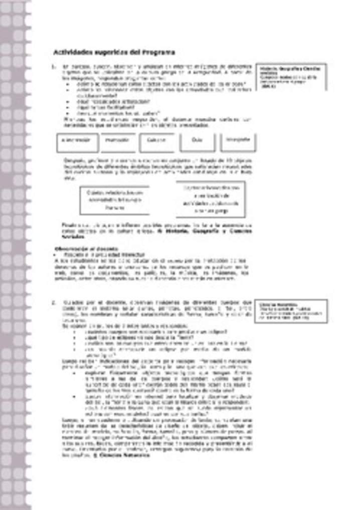 Actividades sugeridas Unidad 2 Actividades sugeridas Unidad 2