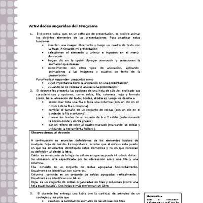 Actividades sugeridas Unidad 1 Actividades sugeridas Unidad 1