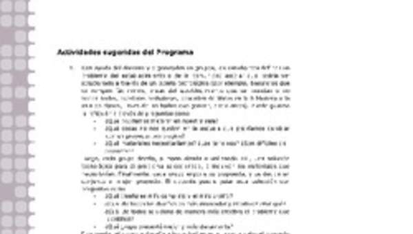 Actividades sugeridas Unidad 1 Actividades sugeridas Unidad 1