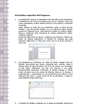 Actividades sugeridas Unidad 1 Actividades sugeridas Unidad 1