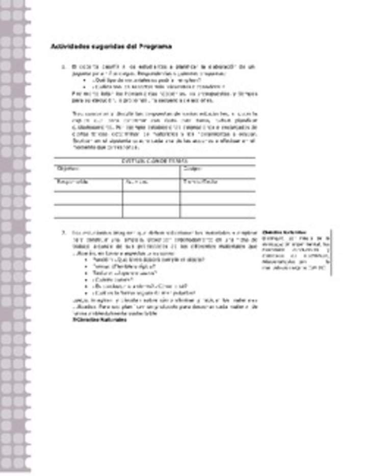 Actividades sugeridas Unidad 2 Actividades sugeridas Unidad 2