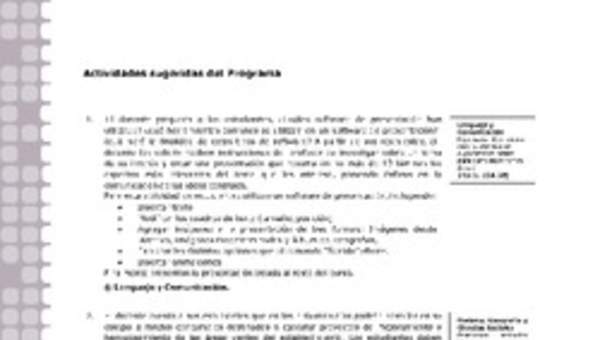 Actividades sugeridas Unidad 1 Actividades sugeridas Unidad 1