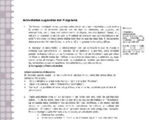 Actividades sugeridas Unidad 1 Actividades sugeridas Unidad 1