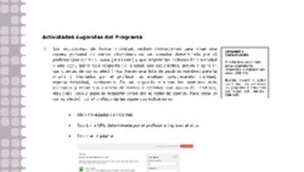 Actividades sugeridas Unidad 1 Actividades sugeridas Unidad 1