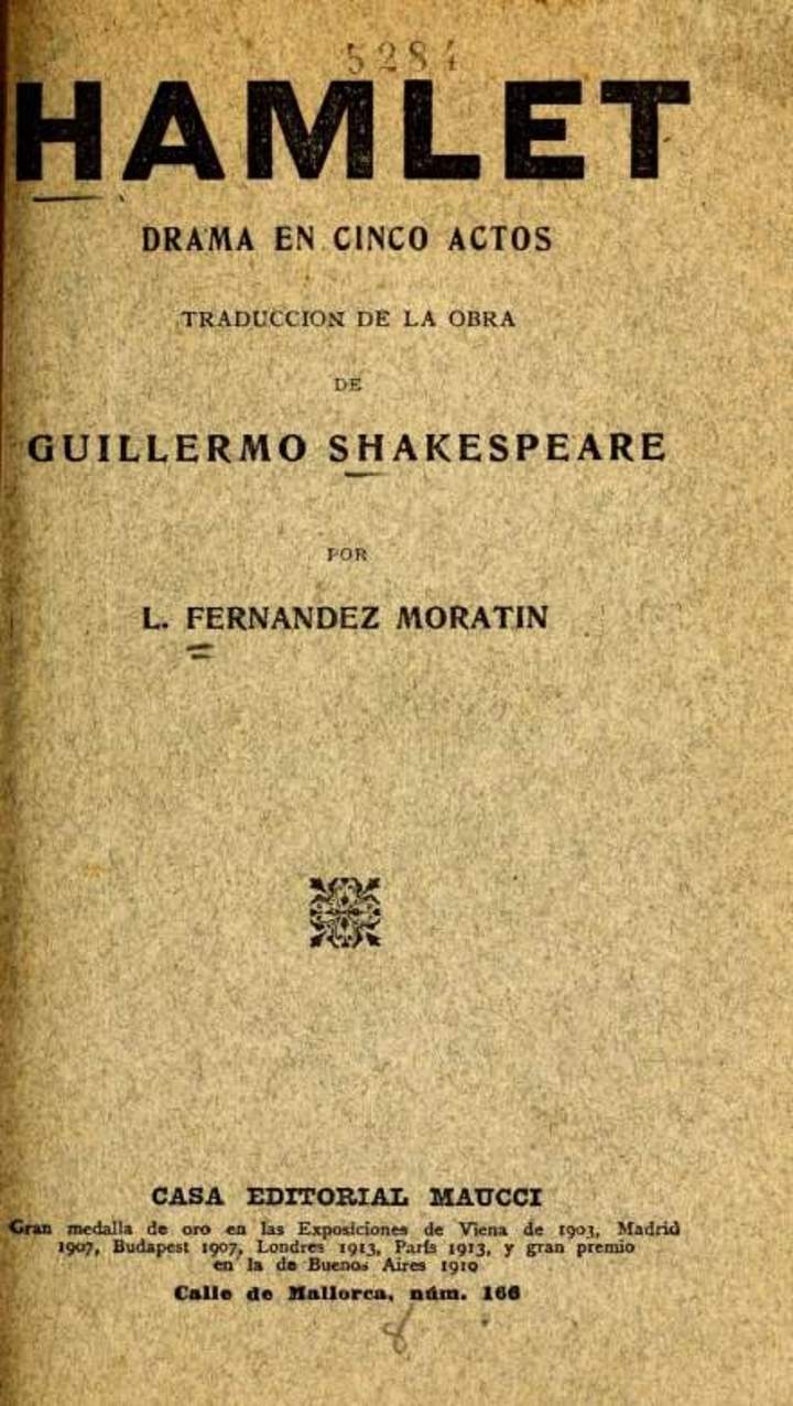 Hamlet: drama en cinco actos