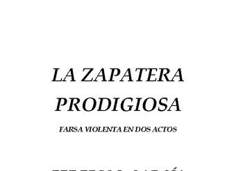 La zapatera prodigiosa