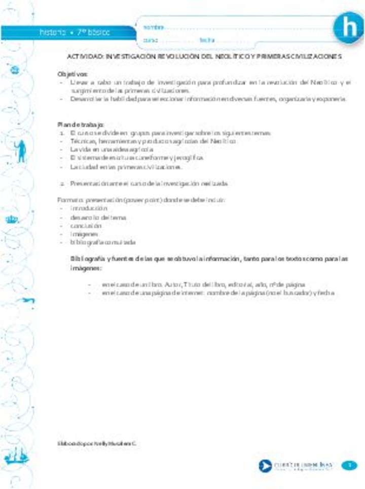 Investigación revolución Neolítico y civilizaciones Investigación revolución Neolítico y civilizaciones