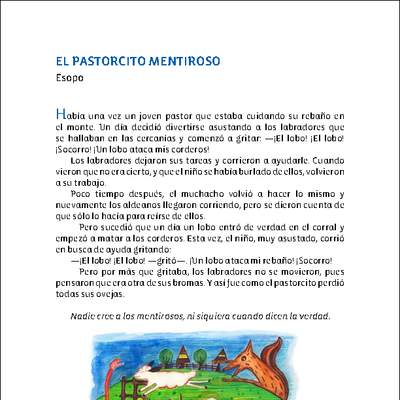 El pastorcito mentiroso El pastorcito mentiroso