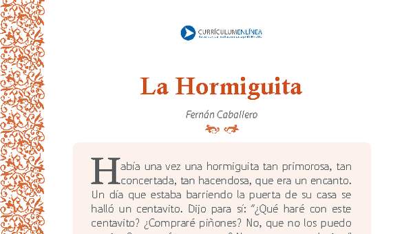 La hormiguita La hormiguita