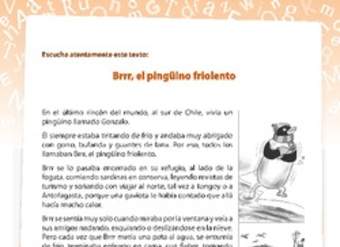 Comprensión de lectura El pingüino Comprensión de lectura El pingüino
