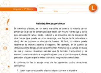 Fuerzas que chocan Fuerzas que chocan