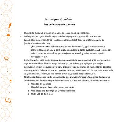 Los defensores de cuentos Los defensores de cuentos