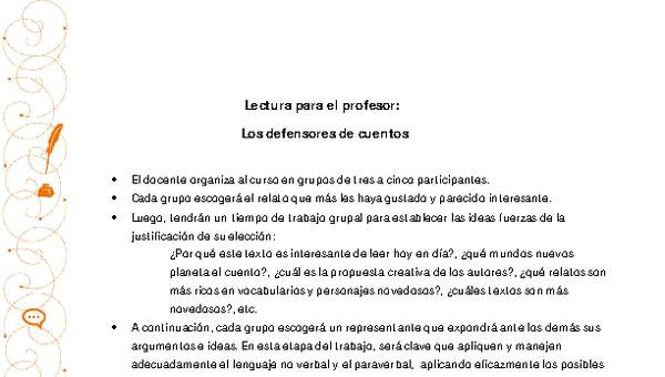 Los defensores de cuentos Los defensores de cuentos