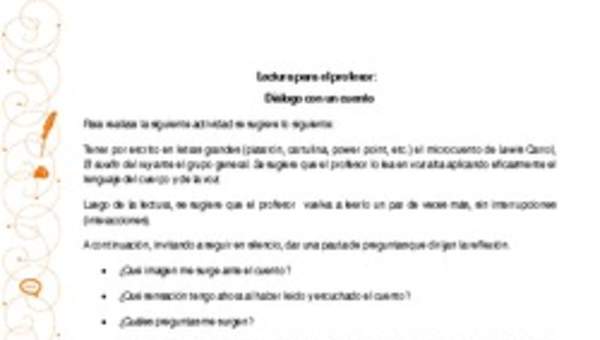 Diálogo con un cuento Diálogo con un cuento