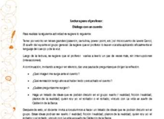 Diálogo con un cuento Diálogo con un cuento