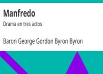 Manfredo Drama en tres actos