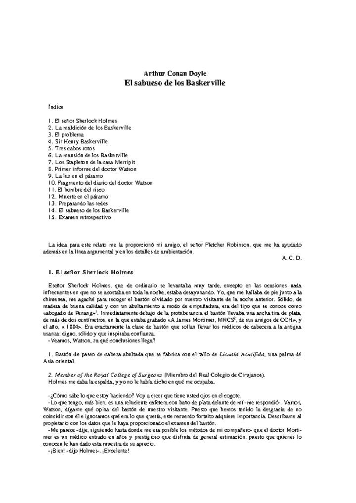 El sabueso de los Baskerville