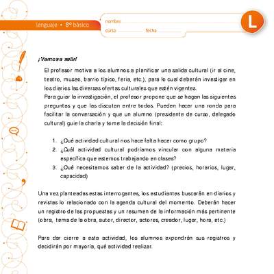 ¡Vamos a salir! ¡Vamos a salir!