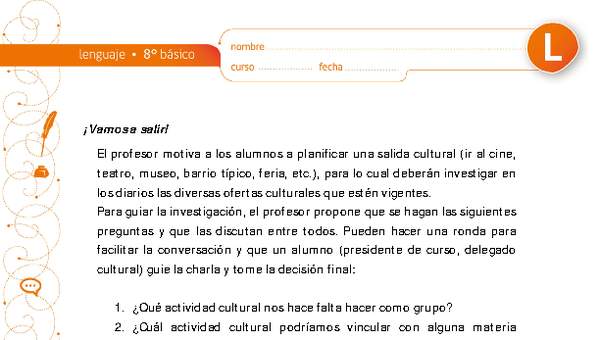 ¡Vamos a salir! ¡Vamos a salir!