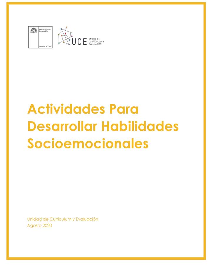Actividades para desarrollar habilidades socioemocionales Actividades para desarrollar habilidades socioemocionales