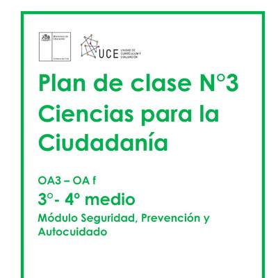 Plan de Clases Nº3 Ciencias para la Ciudadanía 3° y 4° Medio OA3 Plan de Clases Nº3 Ciencias para la Ciudadanía 3° y 4° Medio OA3