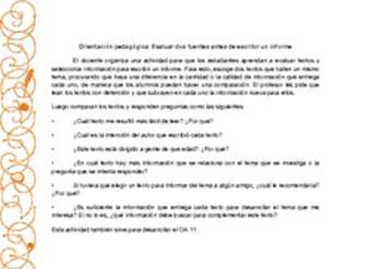 Orientación pedagógica: Evaluar dos fuentes antes de escribir un informe Orientación pedagógica: Evaluar dos fuentes antes de escribir un informe