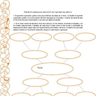 Orientación pedagógica: elaboración de organizadores gráficos Orientación pedagógica: elaboración de organizadores gráficos
