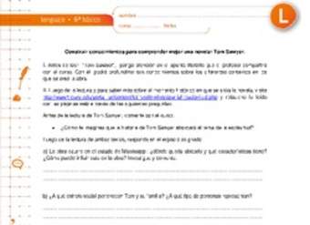 Construir conocimientos para comprender mejor una novela: Tom Sawyer Construir conocimientos para comprender mejor una novela: Tom Sawyer