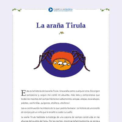 La araña Tirula La araña Tirula