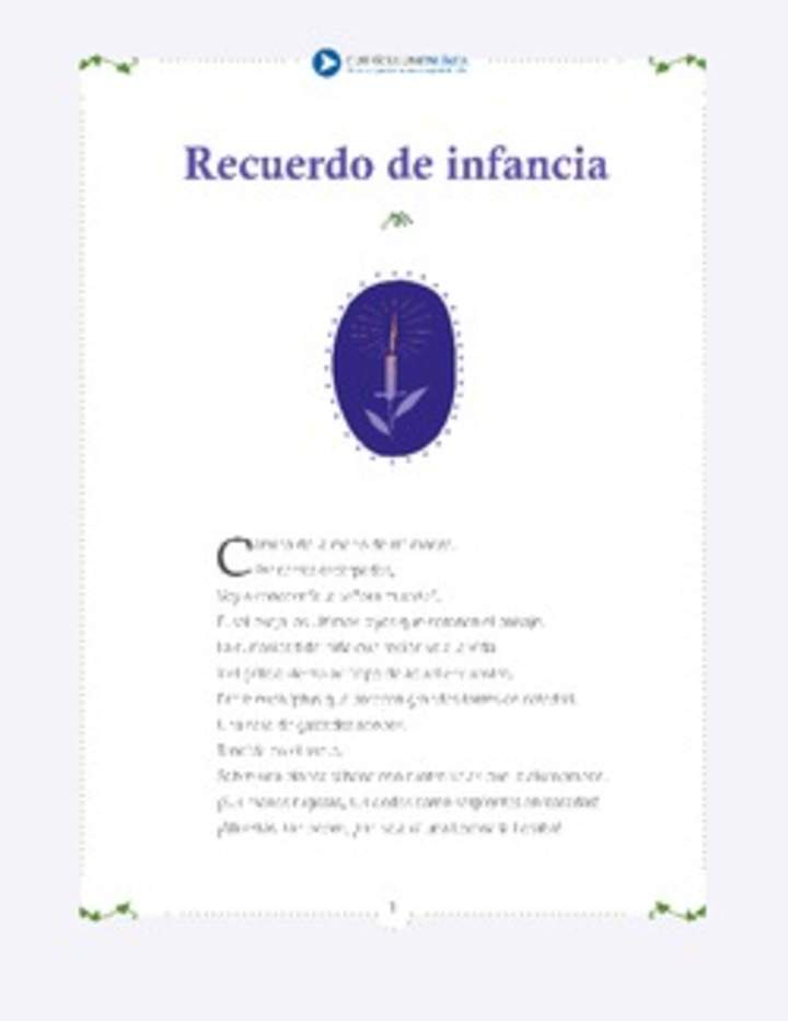 Recuerdo de infancia Recuerdo de infancia