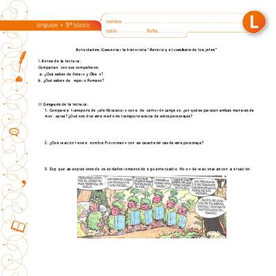 Comentar la historieta "Ásterix y el combate de los jefes" Comentar la historieta "Ásterix y el combate de los jefes"